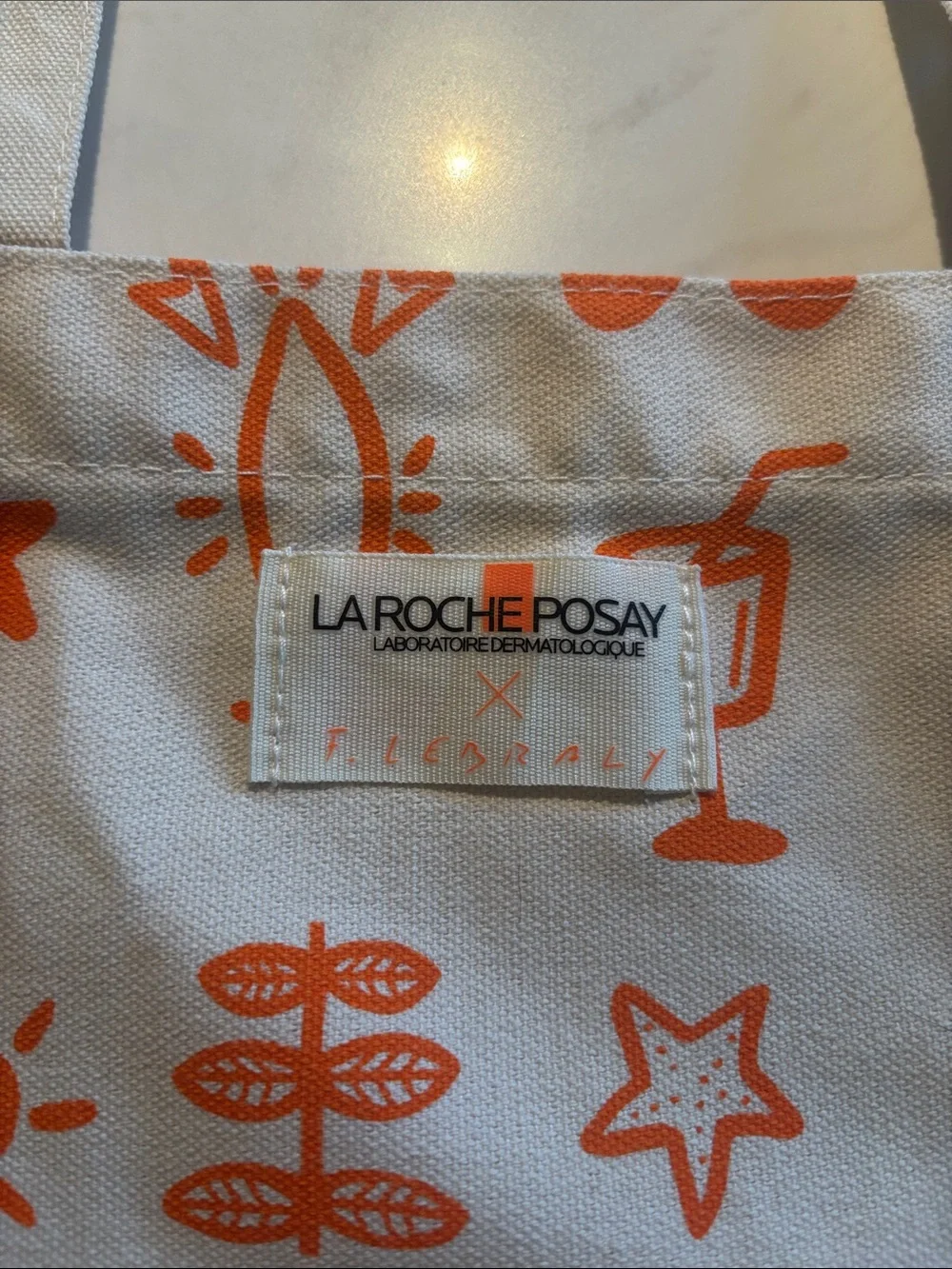 Canvas Tote with Coral Summer Icons